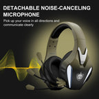 Buy now PHOINIKAS Wireless Gaming Headset for PS4 PS5 PC Switch, Wireless Gaming Over Ear Headphones with Detachable Noise Canceling Mic, 7.1 Stereo Sound, Only 3.5mm Wired Mode for XboxSeires -Dazzle Gold at indiglob india