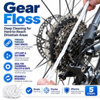 7-Piece Bike Chain Cleaner Kit with Degreaser, Lube and Scrubber