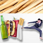Mumufy 400 Pcs Cinnamon Toothpicks, 4 Clear Plastic Boxes