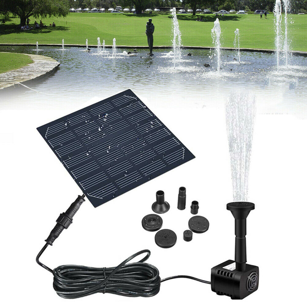 Solar Fountain - Panel Water Pump for Bird Bath Solar Panel Kit Outdoor Fountain for Outdoor Small Pond, Patio Garden and Fish Tank