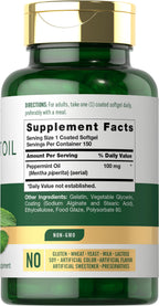Carlyle Peppermint Oil Capsules | 150 Softgels | Herbal Supplement