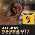 Buy now DEWALT Heavy Duty Open Ear Headphones, Bluetooth 5.3 Wireless Earbuds IP55, 44Hrs Runtime, Jobsite Premium Sound True Wireless Air Conduction Open Ear Earbuds with Earhooks for Worksites and Workouts at indiglob india
