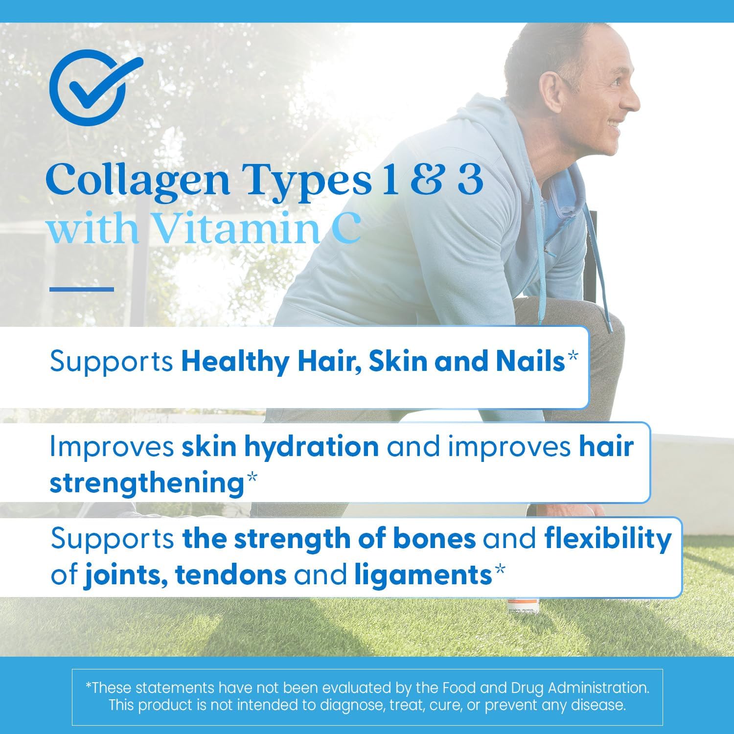 Buy now Doctor's Best Collagen Types 1 & 3 with Vitamin C, Non-GMO, Gluten Free, Soy Free, Supports Hair, Skin, Nails, Tendons & Bones, 500 mg, 240 Caps (DRB-00263) at indiglob india