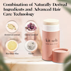 Buy now Kitsch Hair Wax Stick for Women & Men - Anti-Frizz and Fly Away Hair Tamer, No Residue Hair Finishing Stick | All Day Hold Styling Product - 2.7 oz at indiglob india