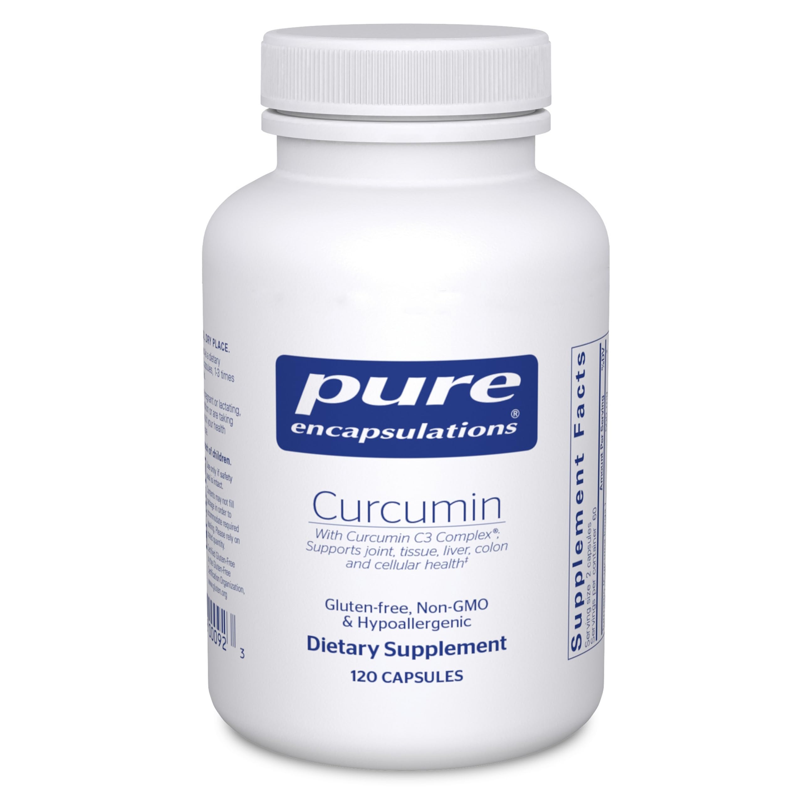 Pure Encapsulations Curcumin, 120 Capsules | 500 mg, Supports Joint Health and Liver Health*, Curcuma Longa Capsule, Non-GMO and Vegan