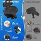 Buy now Bicycle Seat, Bike Seat for Women Men Extra Comfort Wide, Oversized Comfortable Seats Saddle for Peloton Bikes, Fit for Exercise Bikes, Electric Bikes, Mountain Bikes, Cruiser Bikes at indiglob india