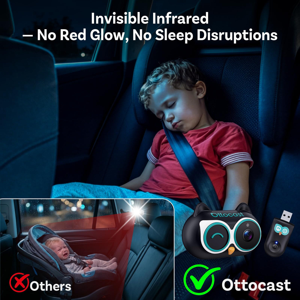 OTTOCAST Baby Car Camera & Wireless CarPlay Adapter 2026