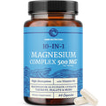 10 in 1 Magnesium Complex Supplement 500MG, Muscle & Heart Health Support