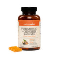 NatureWise Turmeric Curcumin + Ginger 2400mg Supplement, 90 Capsules
