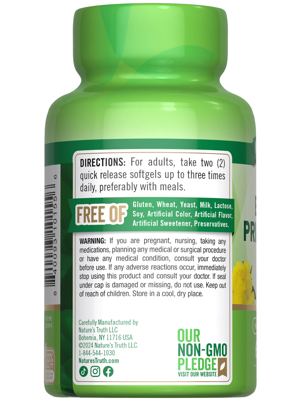 Nature's Truth Evening Primrose Oil Softgels | Cold Pressed