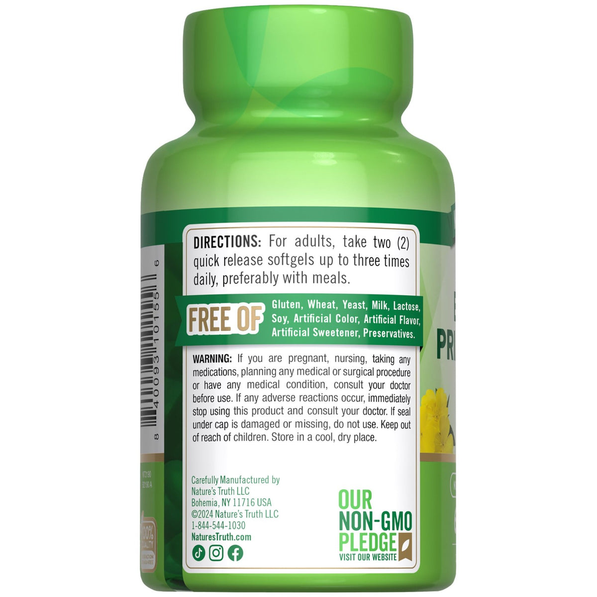 Nature's Truth Evening Primrose Oil Softgels | Cold Pressed