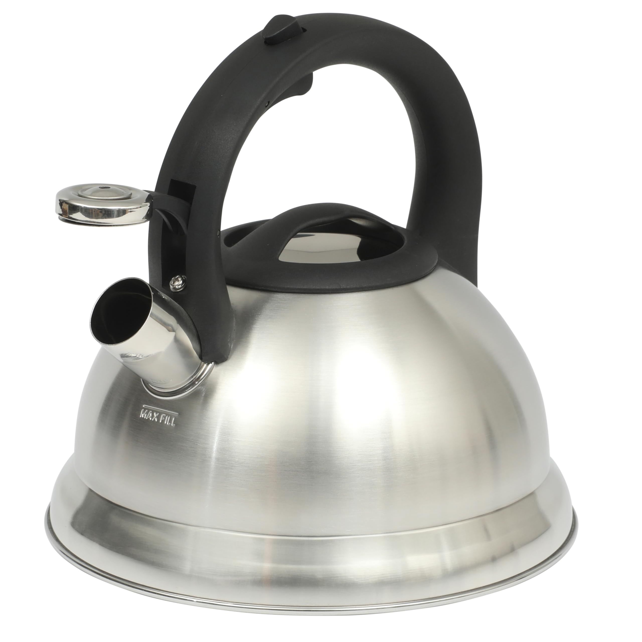 Buy now Mr. Coffee Flintshire 1.75-Quart Stainless Steel Whistling Tea Kettle â€“ Brushed Satin Finish Stove-Top Kettle for Boiling Water 2.5 Quarts Brushed Satin (Hartbay) at indiglob india