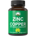 Peak Performance Zinc and Copper Supplements with Whole Food Blend