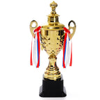 Fasmov Large Trophy Cup, Gold Trophy Award Cup for Sports, Tournaments, Competitions, 1st Place Award, Ceremony Celebration Party Gift, 14.5 inches