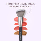 BK BEAUTY - ANGIE HOT & FLASHY A507 ANGLED BLUSH BRUSH – For Blush, Bronzer & Contour, Fluffy Angled Brush for Seamless, Streak-Free Finish