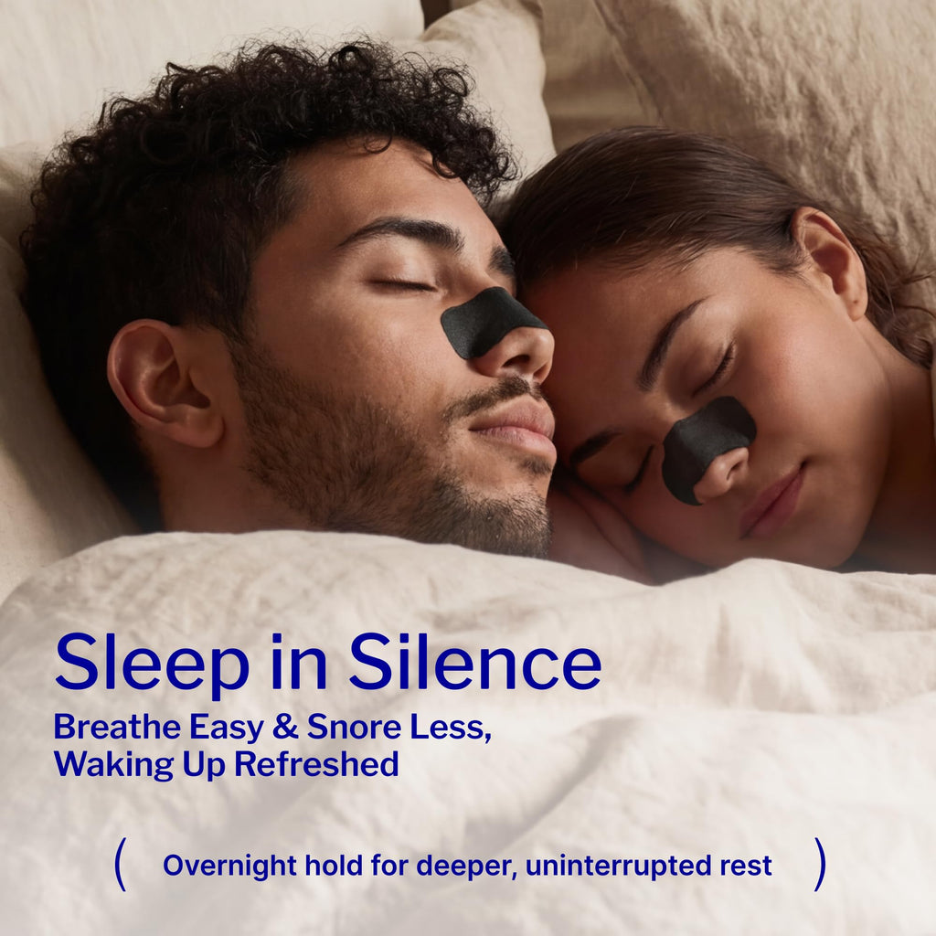 Black Nasal Strips for Men & Women (60 Count)