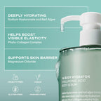 Saltair Hyaluronic Acid Body Serum | Fragrance-Free HA Hydrator | 13 oz | Red algae and sodium hyaluronate for lightweight hydration and a soft comfortable finish