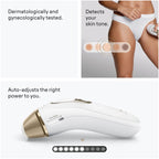 Braun IPL, Silk·Expert Pro 5, IPL Hair Removal for Women and Men, Permanent Laser Hair Reduction At-Home, 2 Heads, Pouch, IPL5137