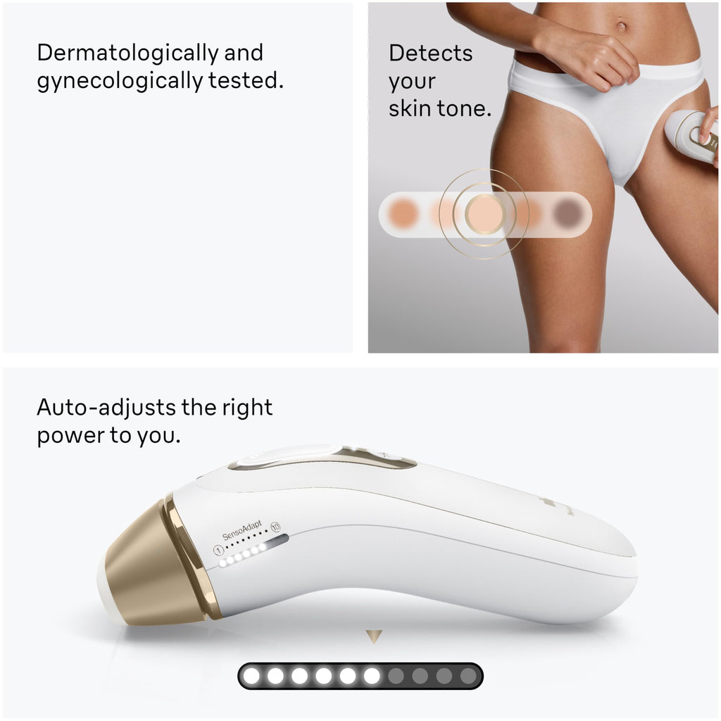Braun IPL, Silk·Expert Pro 5, IPL Hair Removal for Women and Men, Permanent Laser Hair Reduction At-Home, 4 Heads, IPL5347