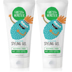 Fresh Monster Kids Hair Styling Gel, Medium Hold, Alcohol-Free, 6 oz | No Crunch or Stickiness, Toxin-Free, Sulfate/Fragrance Free, Hypoallergenic, Dermatologist Tested, Made in USA