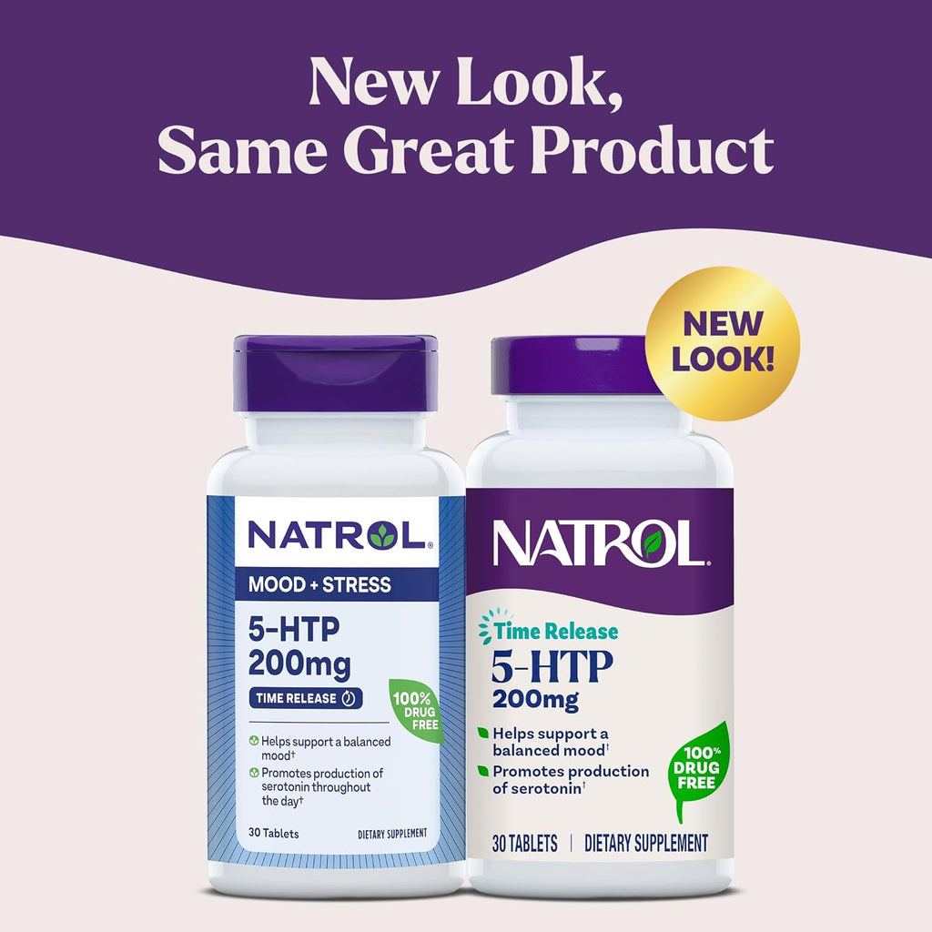 Buy now Natrol 5-HTP 200 mg, Time Release, Support a Balanced Mood, Dietary Supplement Provides Serotonin Production Throughout The Day, 30 Tablets, Up to a 30 Day Supply at indiglob india