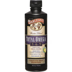 Barlean's Orange Creme Omega 3-6-9 Liquid Fish Oil, 2400mg Omegas,16oz | Fish, borage & flax oils, EPA DHA ALA GLA omegas, Burpless, Non-GMO, Gluten-free, Heart, joint & skin support