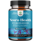 Neuro Health Brain Supplements for Memory and Focus - Nootropic Pills 60ct | Nootropics brain health supplement to support memory, focus, brain fog, mental clarity & healthy focus for adults
