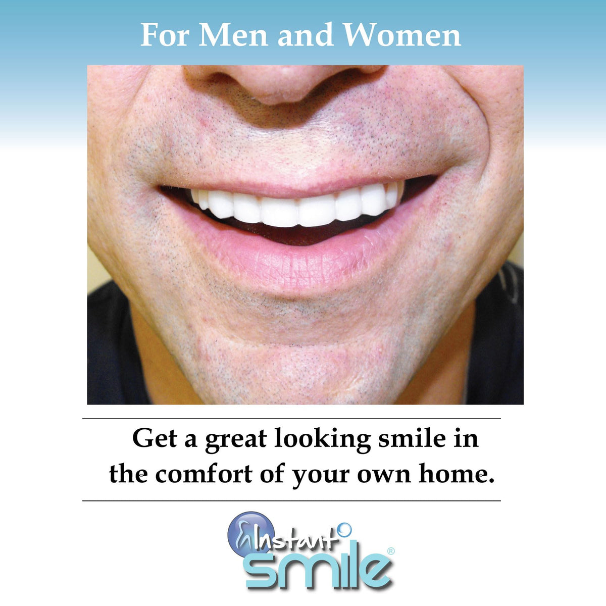 Instant Smile Comfort Fit Flex - Bright Shade - Upper Veneer Cosmetic Teeth