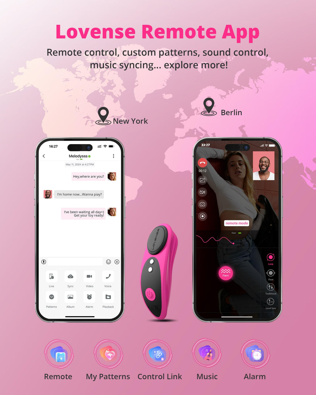 LOVENSE Ferri Vibrating Panties, Magnetic Mini Wearable Clit Vibrator