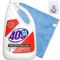 409 Multi-Surface Cleaner Antibacterial Degreaser Refill Bottle 64 oz Kills 99.9% of Germs bundled with Microfiber Cleaning Cloth