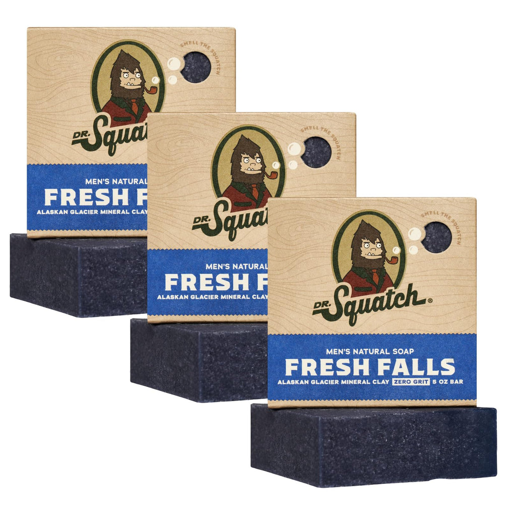 Buy now Dr. Squatch Natural Men’s Bar Soap - Cold Process Body Soap Bar with Natural Oils - Gifts for Men - Pine Tar (5 oz, 3-Pack) at indiglob india
