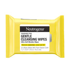 Neutrogena Gentle Facial Cleansing Wipes, Fragrance Free, 25 ct | Ultra-Soft Micellar Cleansing Wipes for Effortless Cleansing Made Gentle, Fragrance Free Face Wipes for Sensitive Skin