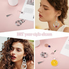 Buy now 400 Piece Sterling Silver Plated Earring Hooks, Hypoallergenic Earrings Making Kit with Beading Hoop Earring Finding Component Accessories, Earring Backs & Jump Rings for DIY Jewelry Craft at indiglob india