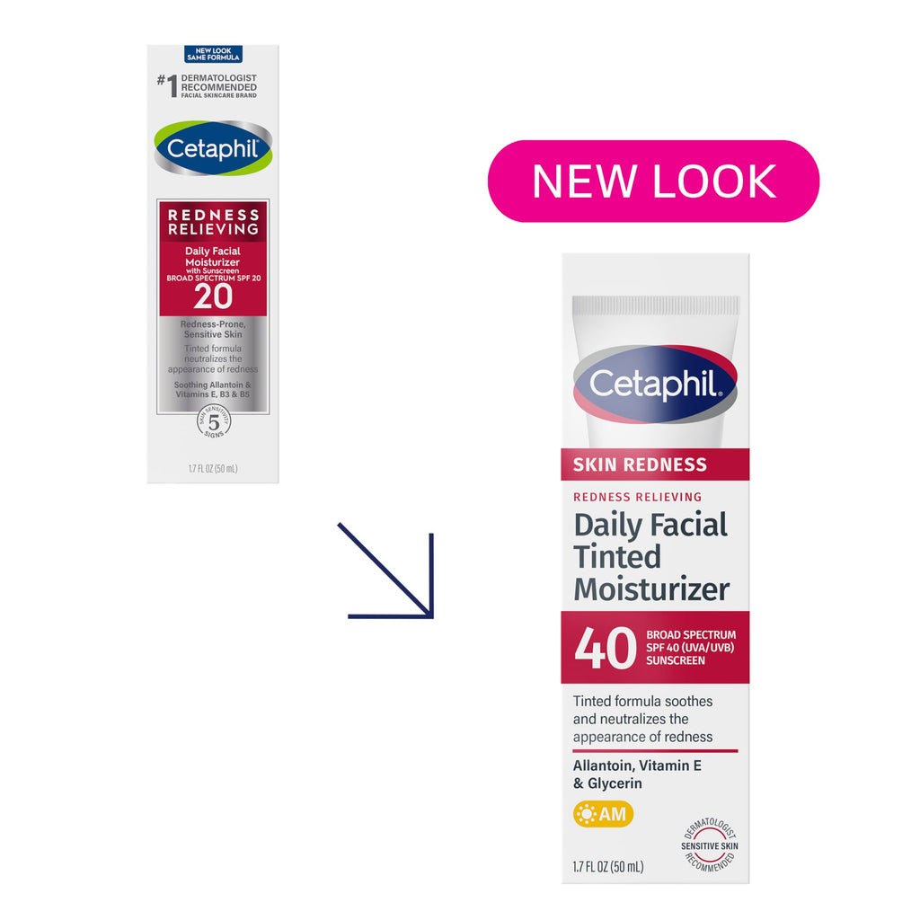Buy now CETAPHIL Redness Relieving Daily Facial Moisturizer SPF 40, 1.7 fl oz, Broad spectrum Sunscreen, Neutral Tint, For Redness-Prone Skin at indiglob india