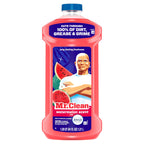 Mr. Clean All Purpose Cleaner, Mop Soap, Floor Cleaner for Mopping Home, Bathroom, & Kitchen, Cleaning Liquid for Mop & Bucket, Cleaning Supplies, Multi-Surface Dilutable, Watermelon, 41oz