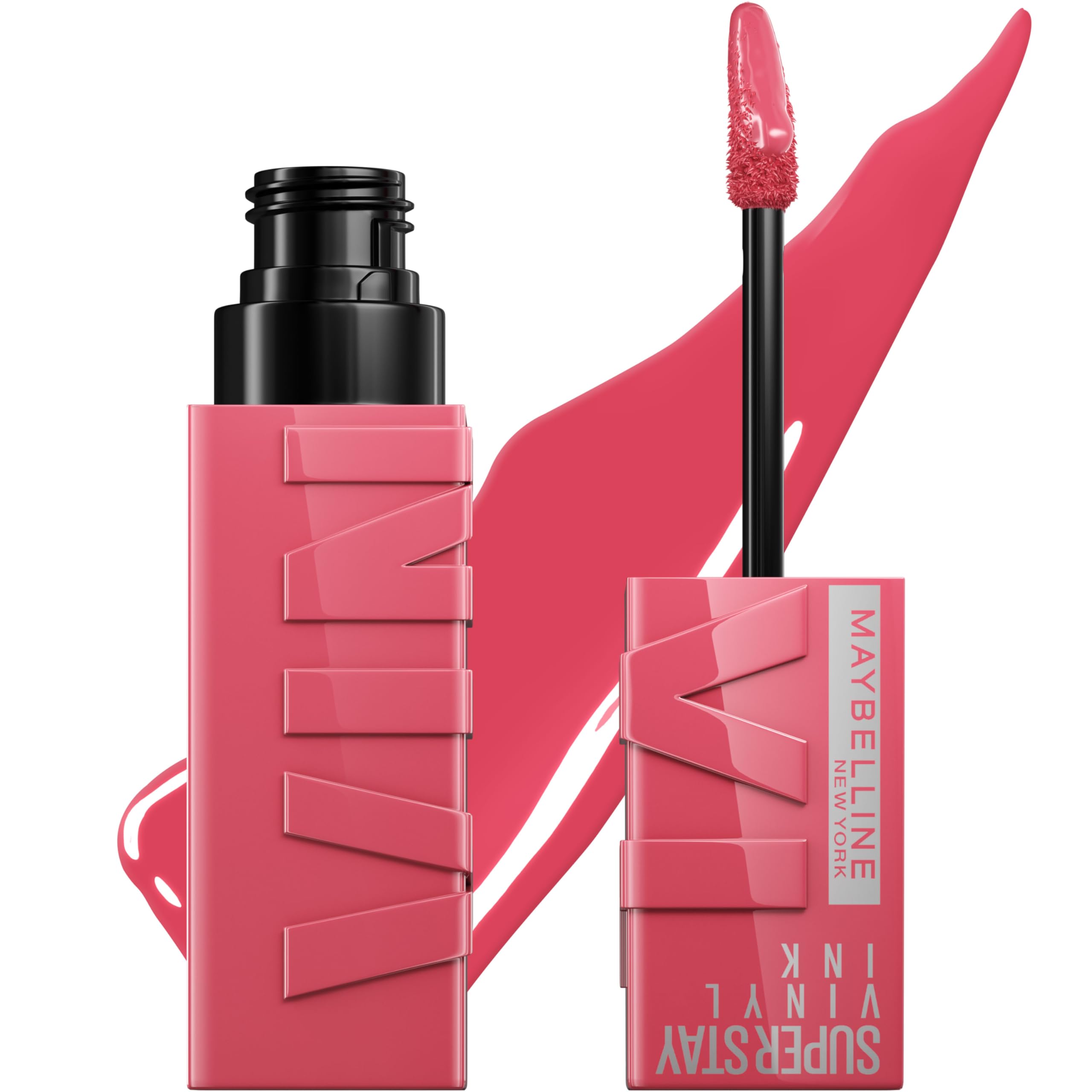 Buy now Maybelline Super Stay Vinyl Ink Longwear No-Budge Liquid Lipcolor Makeup, Highly Pigmented Color and Instant Shine, Cheeky, Rose Nude Lipstick, 0.14 fl oz, 1 Count at indiglob india