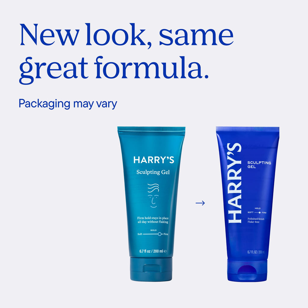 Harry's Sculpting Hair Gel for Men - 6.7 fl oz | Firm Hold and Polished Finish - Alcohol-Free Formula