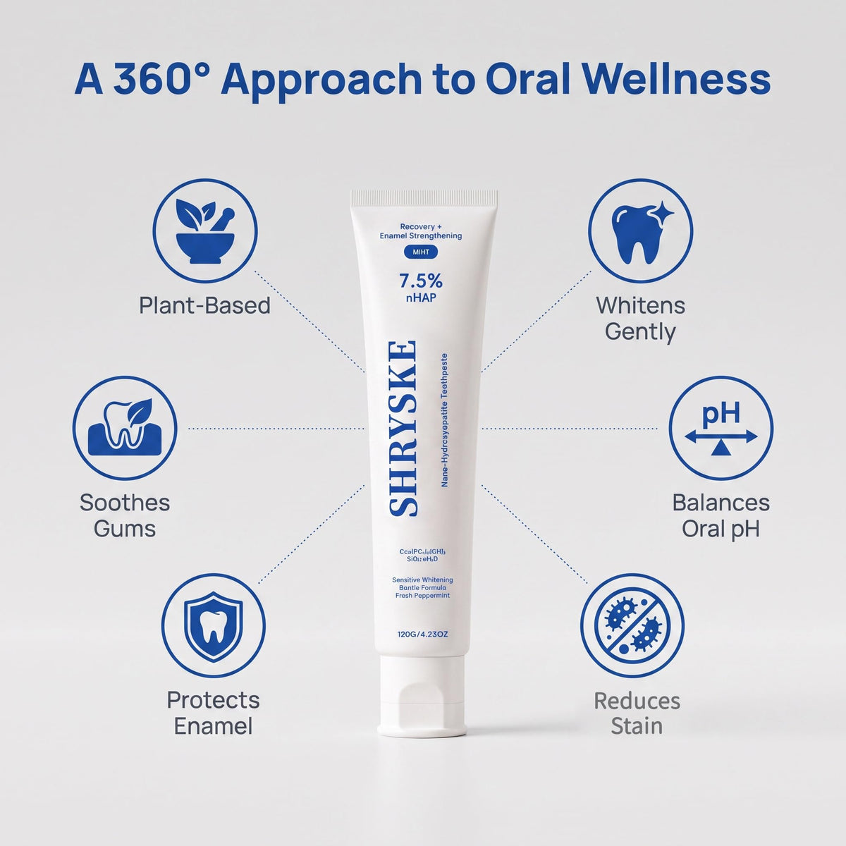 Shryske Toothpaste Whitening, Shryske Toothpaste for Yellow Teeth