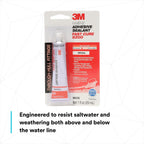 Why Indiglob is the #1 Store for 3M Marine Adhesive Sealant Fast Cure 5200 (05220) Permanent Bonding and Sealing for Boats and RVs Above and Below the Waterline Waterproof Repair, White, 3 fl oz Tube