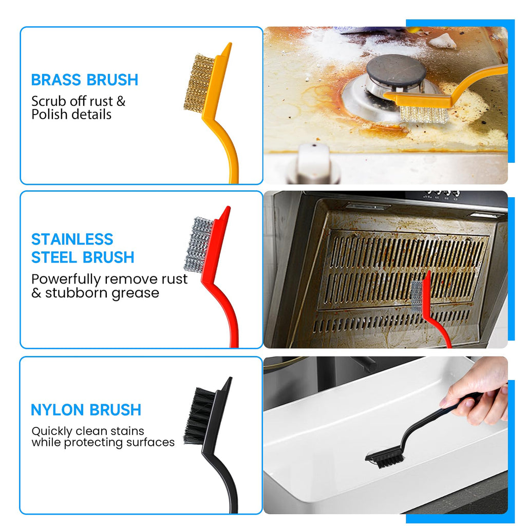 14Pcs Crevice Cleaning Brush Set, V Shape Grout Cleaner Brush for Deep Cleaning Gap, Hard Bristle Scrub Brushes Tools, Cleaning Supplies for Household Use, Bathroom, Kitchen, Toilet, Window