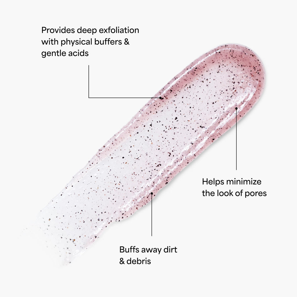 Buy now TULA Skin Care So Poreless Exfoliating Blackhead Scrub - Powerful and Gentle Exfoliation, Refreshing and Smoothing, Contains Probiotic Extracts, Volcanic Sand, Pink Salt, and Witch Hazel, 2.89 oz. at indiglob india