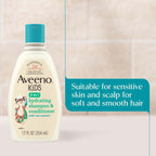 Aveeno Kids Shampoo & Conditioner, Hypoallergenic, 12 fl. oz | Kids Shampoo & Conditioner with Oat Extract, Condition & Detangle Kids Hair, Sensitive Skin and Scalp, Hypoallergenic