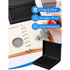 Black Ink Pad, 4 x 2.5 Inch Felt Stamp Pad for Crafts & Office