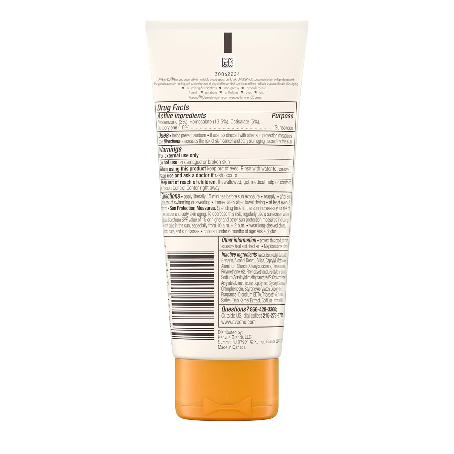 Buy now Aveeno Protect + Hydrate Moisturizing Body Sunscreen Lotion with Broad Spectrum SPF 60 & Prebiotic Oat, Weightless & Refreshing Feel, Paraben-Free, Oil-Free, Oxybenzone-Free, 3.0 fl. oz | Moisturizing, Body, Prebiotic Oat, Weightless, Refreshing Feel at indiglob india
