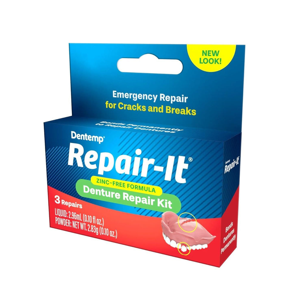 Buy now Dentemp Repair Kit - Repair-It Advanced Formula Denture Repair Kit - Repairs Broken Dentures, Mends Cracks and Replace Loose Teeth at indiglob india