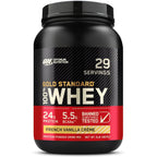 Buy now Optimum Nutrition Gold Standard 100% Whey Protein Powder, Strawberry Banana, 5 Pound (Packaging May Vary) at indiglob india