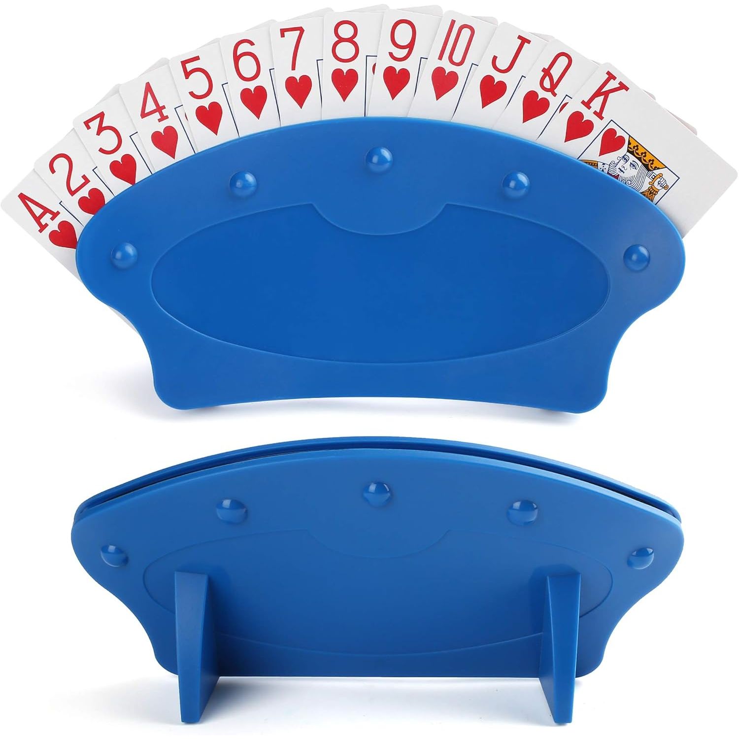 Buy now LotFancy Playing Card Holder for Adults Kids Seniors, 2 Pack, Card Holders for Playing Cards, Family Card Game Nights, Canasta, Poker Parties, Plastic, Hands Free 2-Pack at indiglob india