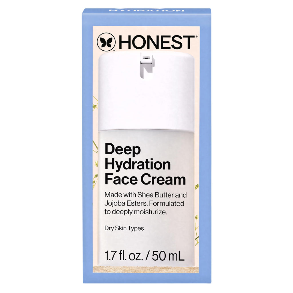 Buy now Honest Beauty Deep Hydration Face Cream for Dry Skin, Hydrates and Supports Natural Moisture Barrier, Hypoallergenic, Gentle Sensitive, 1.7 fl oz at indiglob india