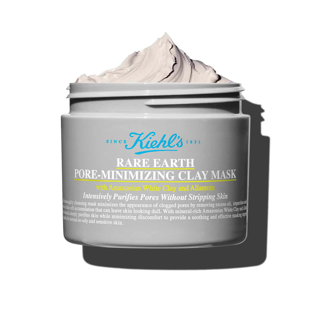 Buy now Kiehl's Rare Earth Pore Minimizer Face Mask, with Bentonite and Amazonian White Clay and Allantoin, Oil Absorbing Facemask for Normal to Oily Skin - 4.2 fl oz at indiglob india
