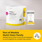 Medela Quick Clean Micro-Steam Bags | Microwave Steam Cleaning Bags | 12Ct